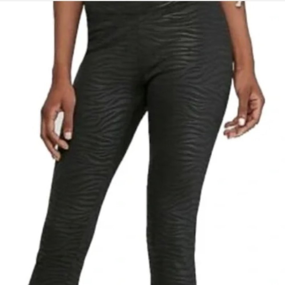 leggings tights black zebra Express small